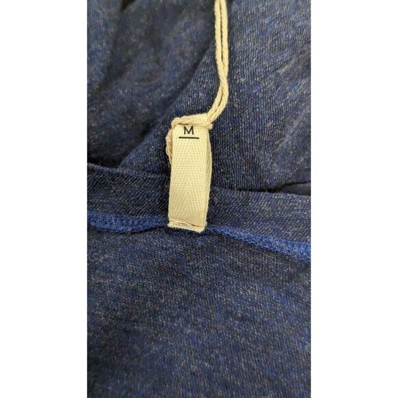 Lanston Womens Size Medium Navy Short Sleeve V-Neck Ruched Midi T-Shirt Dress - Picture 8 of 10